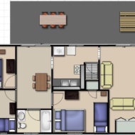 3-bedroom house floor plan